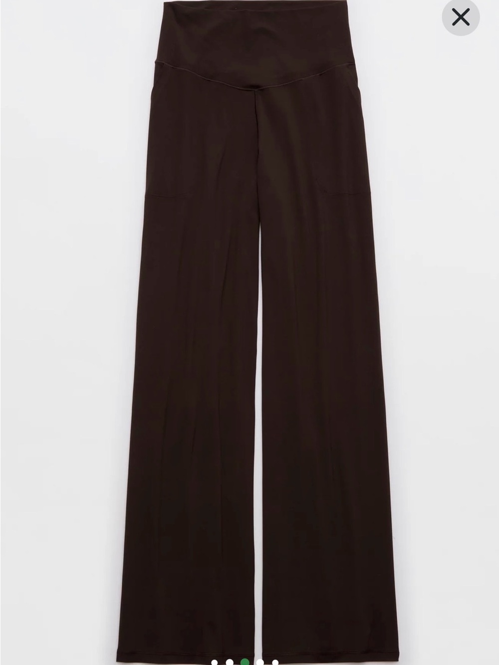 Offline By Aerie Women's Real Me Xtra High Waisted Trouser Deep Earth Medium - Picture 3 of 3